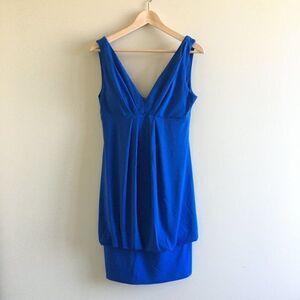 Eliza J. Missy Midi‎ Backless Bubble Hem Dress
